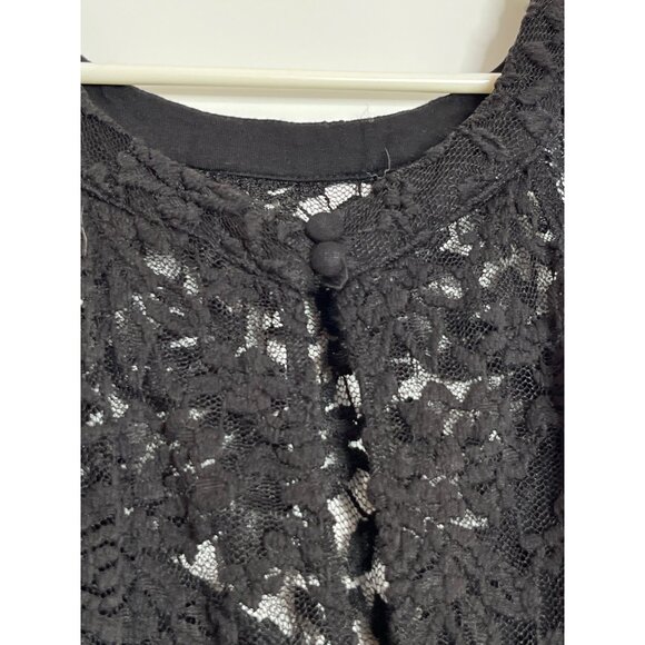 Torrid NWT Black Hi Neck Lace Bodysuit Size 3 /‎ 3X - Picture 9 of 13